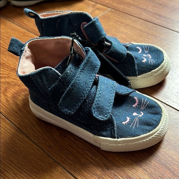 Kids Denim High-Top Sneakers - Picture 1 of 3